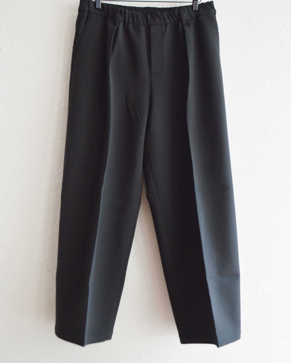 LAMOND ラモンド / DOUBLE WEAVE WIDE TROUSERS ダブルウィーブワイドトラウザーズ (BLACK ブラック)