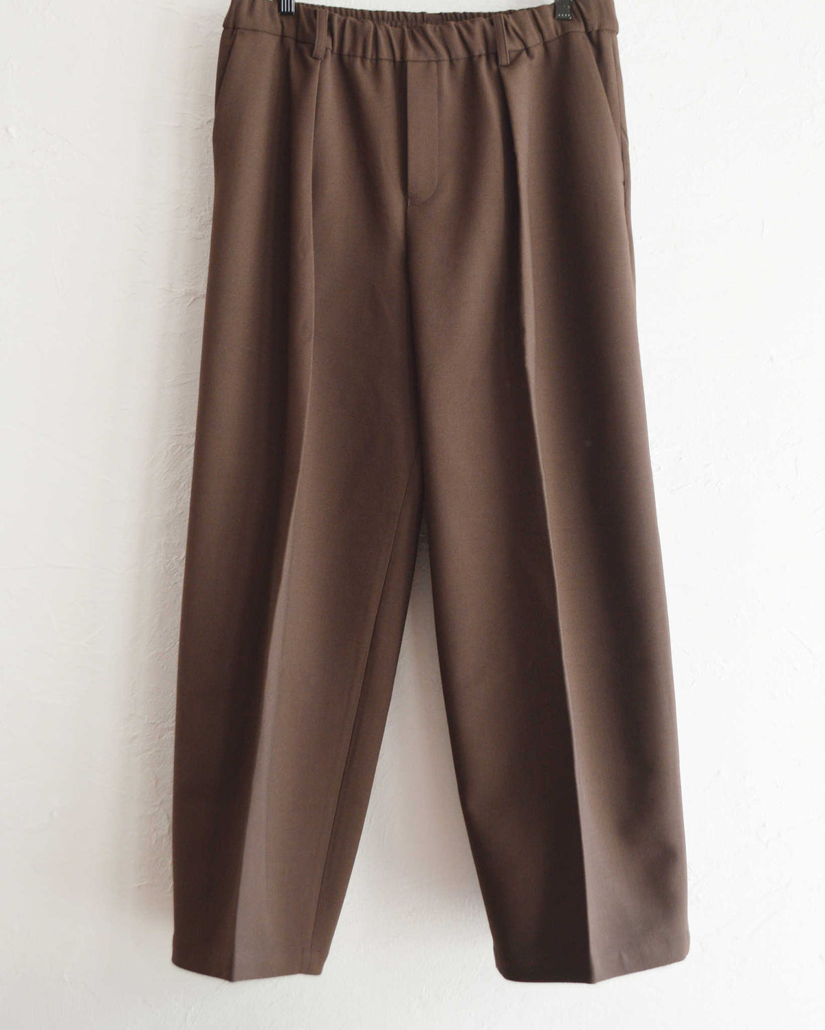 LAMOND ラモンド / DOUBLE WEAVE WIDE TROUSERS ダブルウィーブワイドトラウザーズ (BROWN ブラウン)