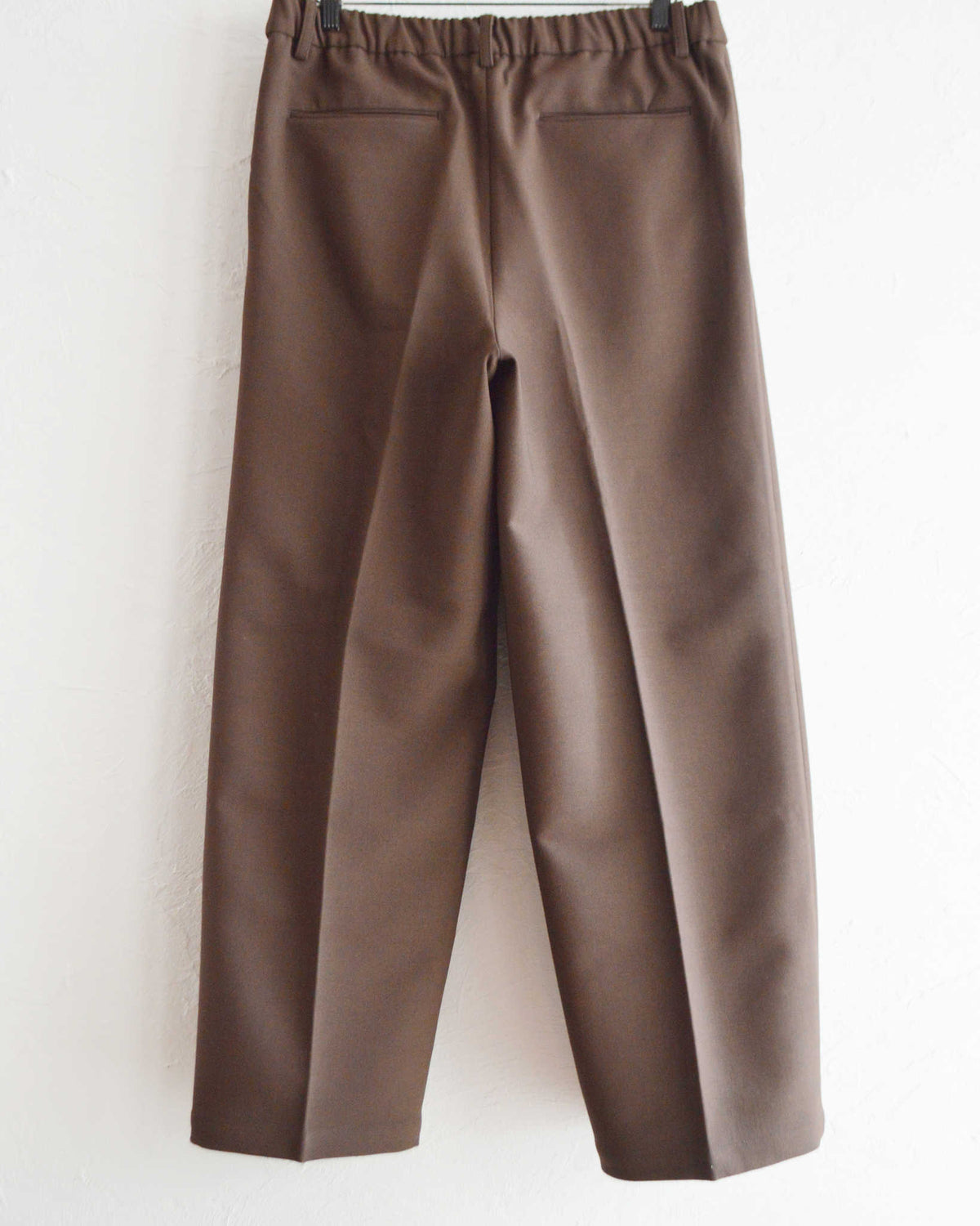 LAMOND ラモンド / DOUBLE WEAVE WIDE TROUSERS ダブルウィーブワイドトラウザーズ (BROWN ブラウン)