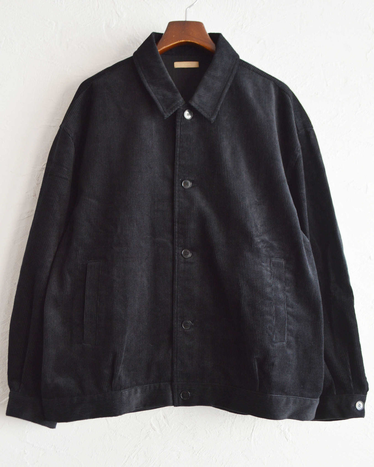 LAMOND ラモンド / CORDUROY SHORT BLOUSON コーデュロイショートブルゾン (BLACK ブラック)