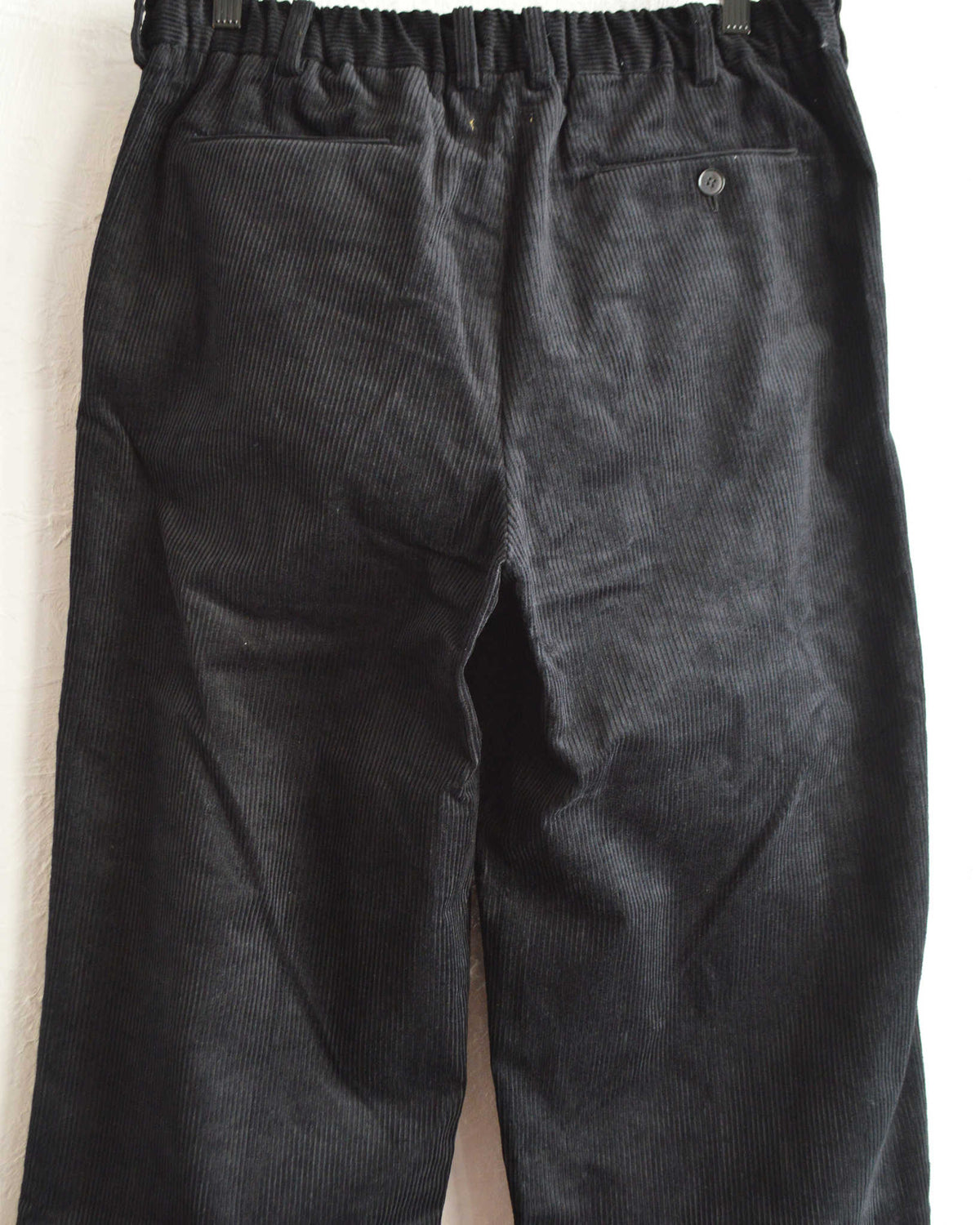 LAMOND ラモンド / CORDUROY STANDARD WIDE PANTS コーデュロイスタンダードワイドパンツ (BLACK ブラック)