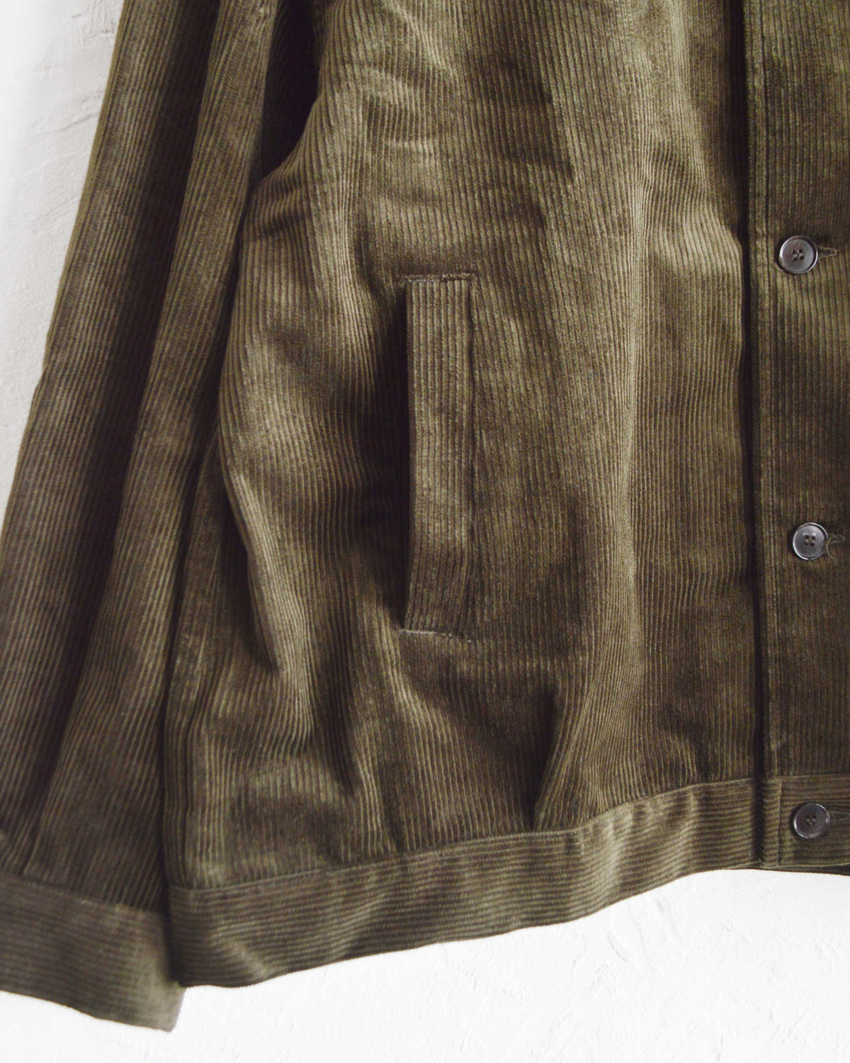 LAMOND ラモンド / CORDUROY SHORT BLOUSON コーデュロイショートブルゾン (DARK MOSS ダークモス)