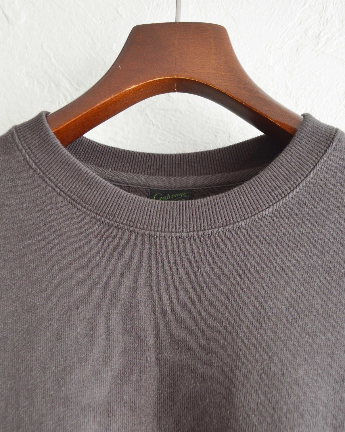 GOHEMP ゴーヘンプ / HEMP CREW SWEAT ヘンプクルースウェット (GUNMETAL GRAY ガンメタルグレー)