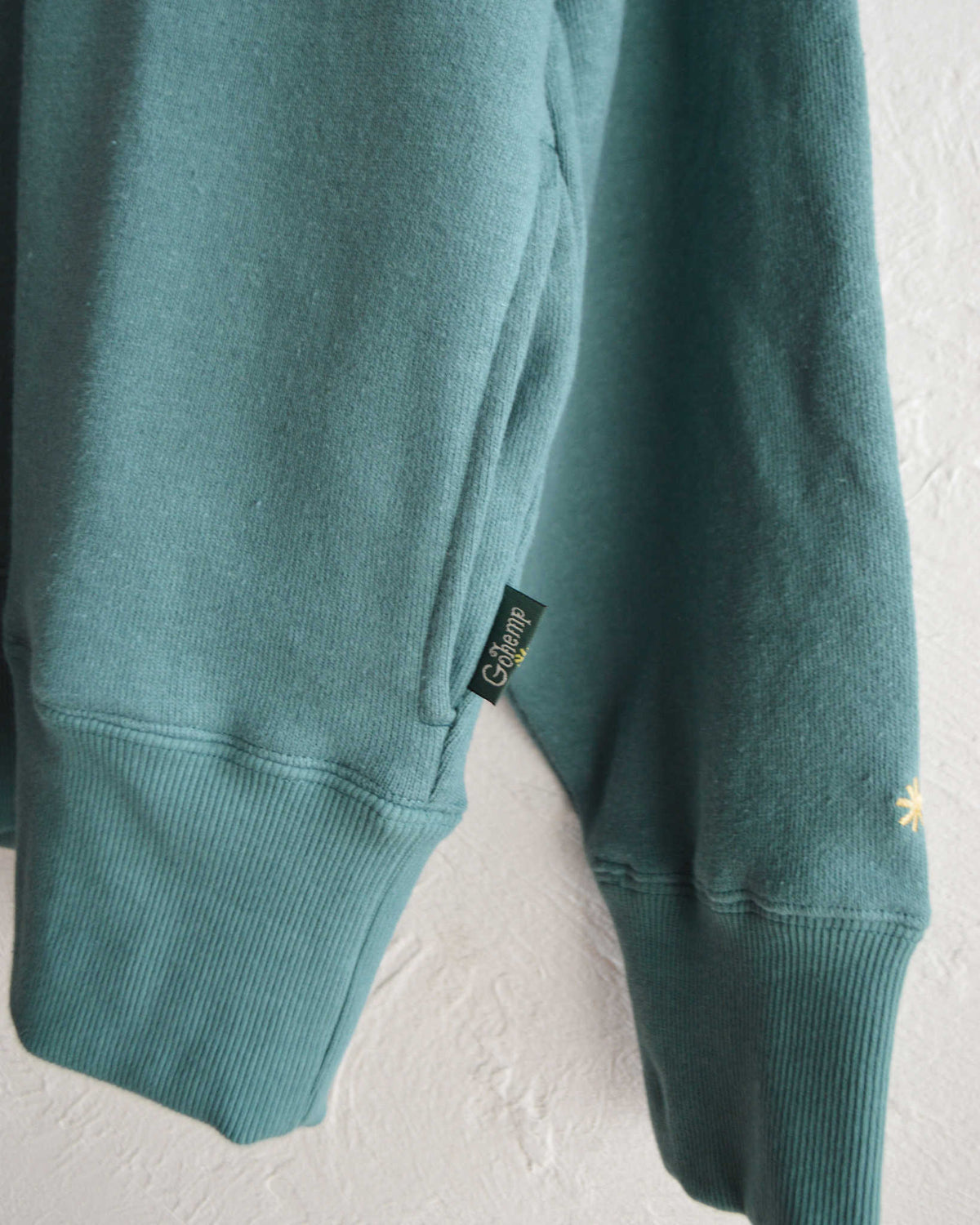 GOHEMP ゴーヘンプ / HEMP CREW SWEAT ヘンプクルースウェット (FANFARE GREEN ファンファーレグリーン)