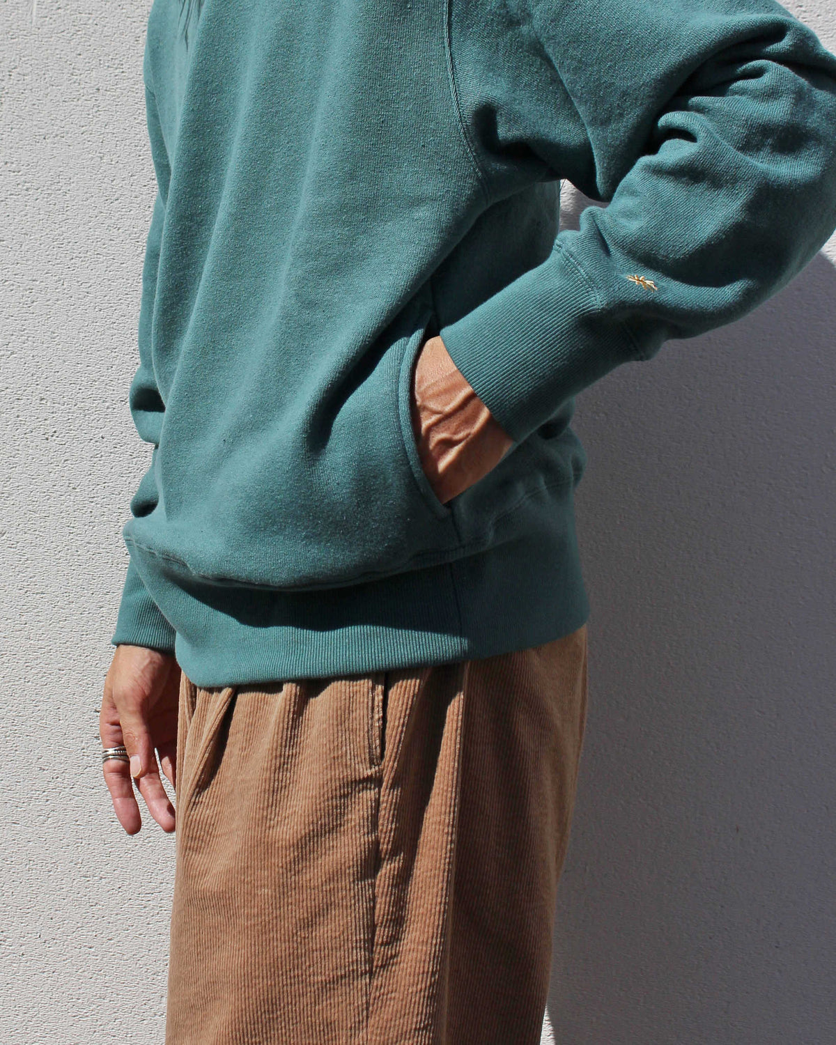 GOHEMP ゴーヘンプ / HEMP CREW SWEAT ヘンプクルースウェット (FANFARE GREEN ファンファーレグリーン)