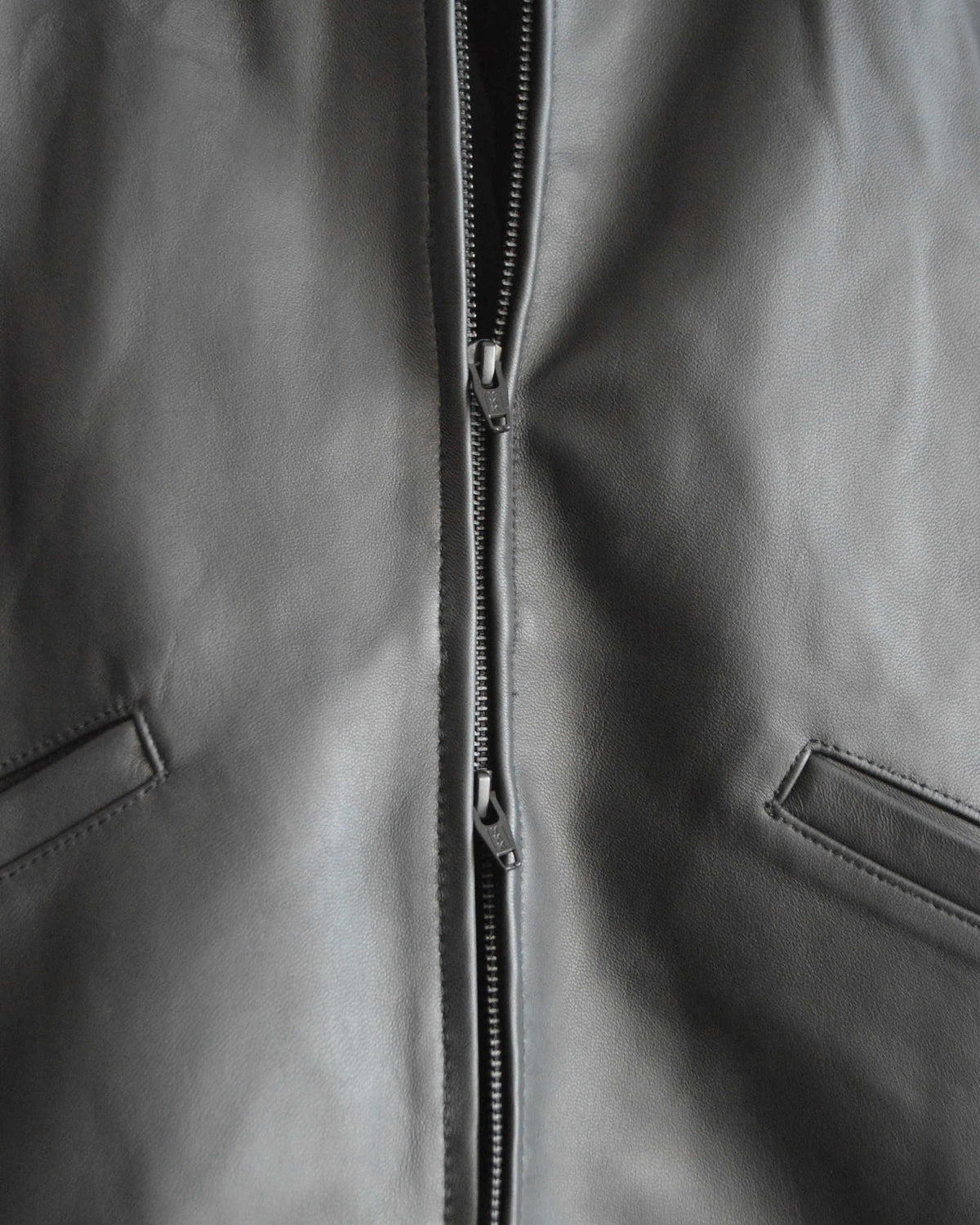AWESOME LEATHER オーサムレザー / LEATHER ZIP SHORT JACKET レザージップショートジャケット (BLACK ブラック)