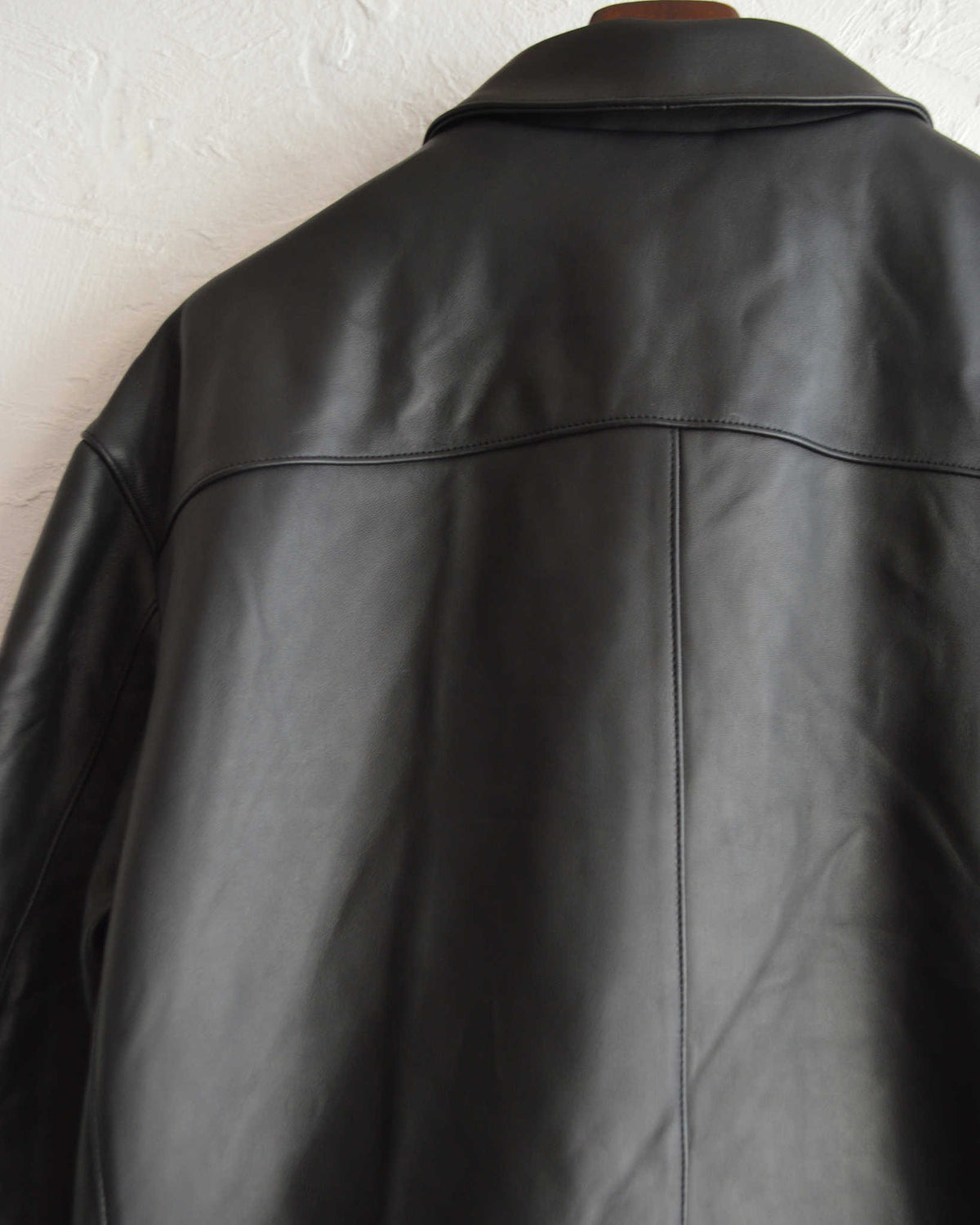 AWESOME LEATHER オーサムレザー / LEATHER ZIP SHORT JACKET レザージップショートジャケット (BLACK ブラック)