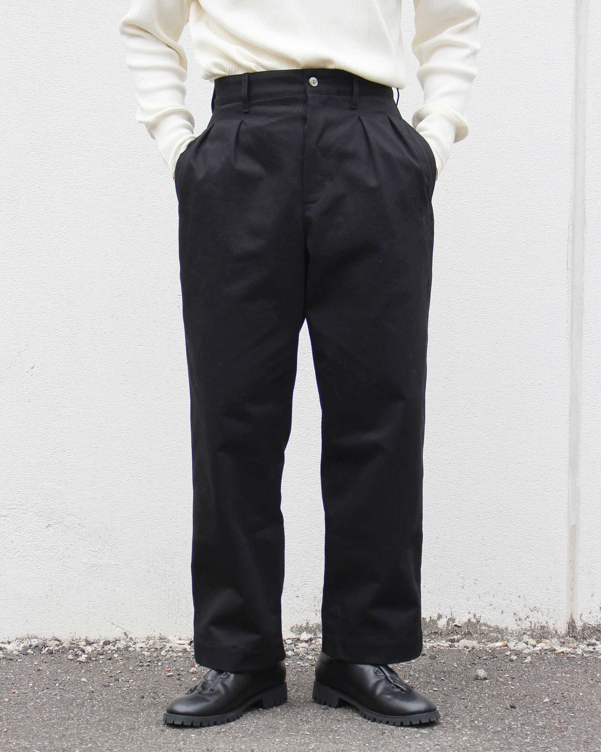 C.M.P,Y シーエムピーワイ / No.31 Chino Pants チノパンツ (BLACK ブラック)