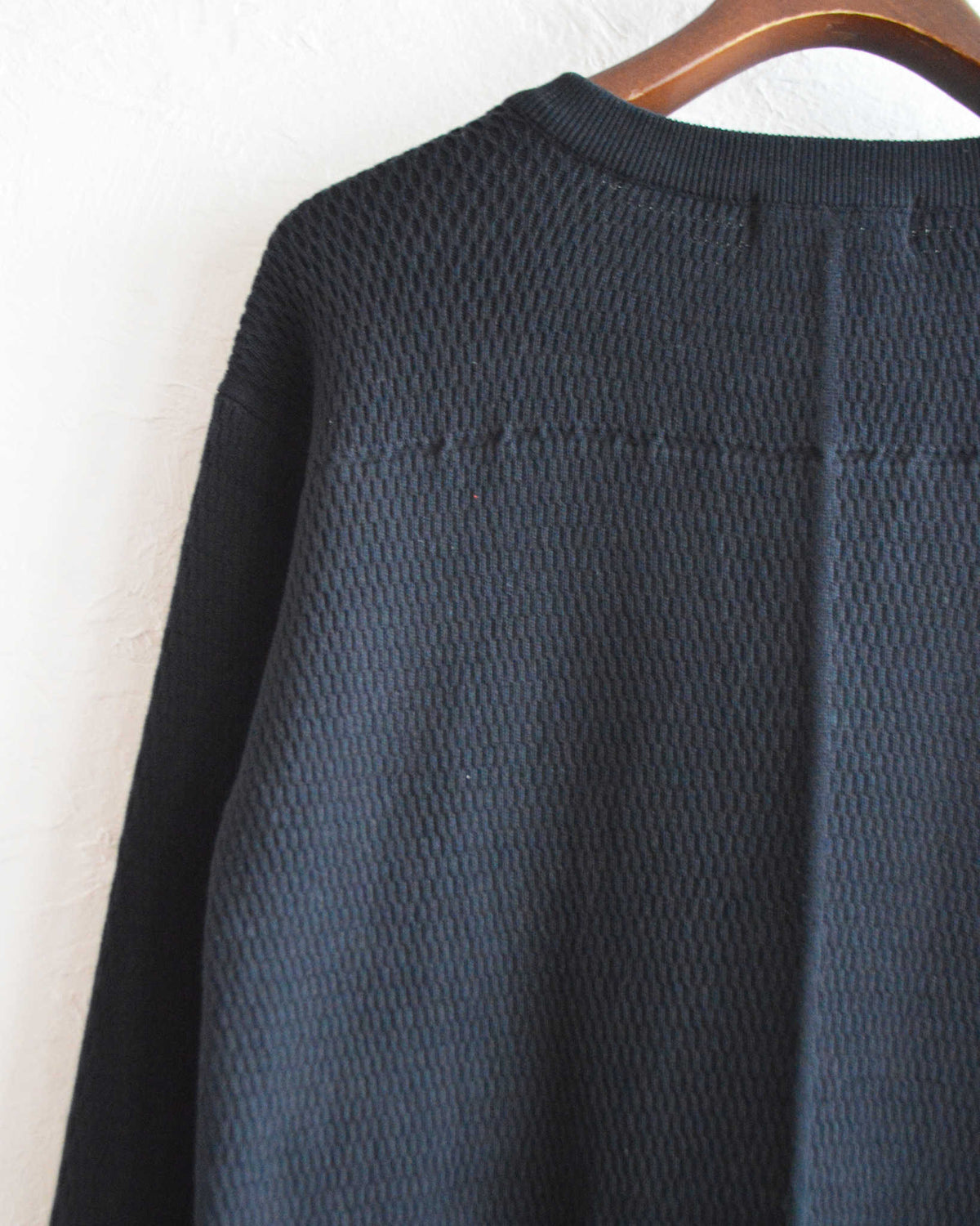 Nasngwam. ナスングワム / COUNTER KNIT カウンターニット (BLACK ブラック)
