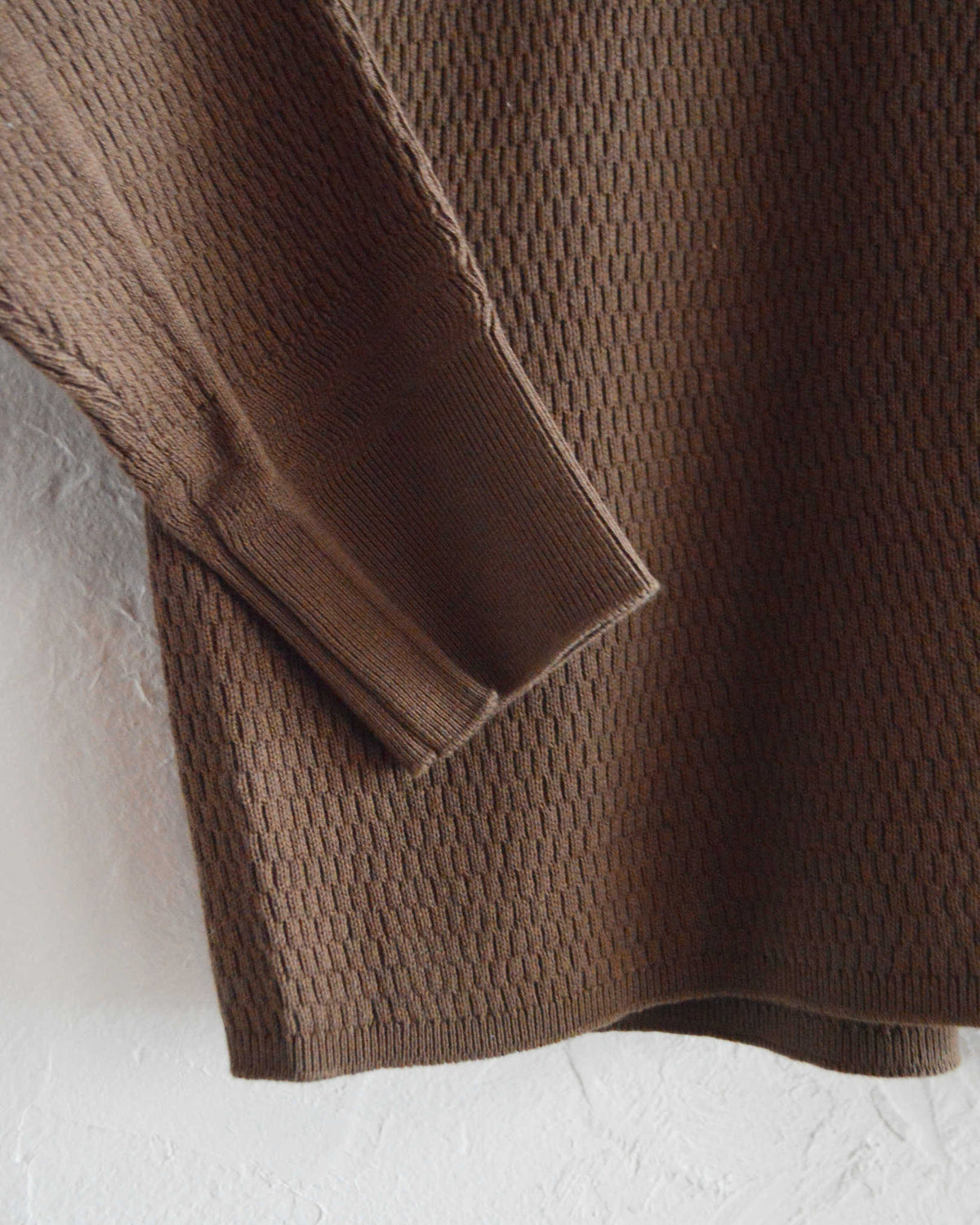 Nasngwam. ナスングワム / COUNTER KNIT カウンターニット (BROWN ブラウン)