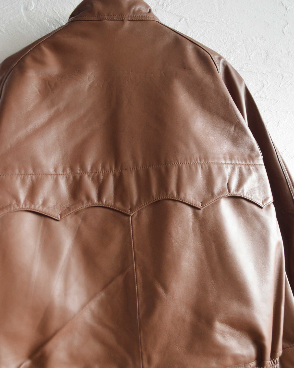 Nasngwam. ナスングワム / ATTRACT LEATHER JACKET アトラクトレザージャケット Ssize (BROWN ブラウン)