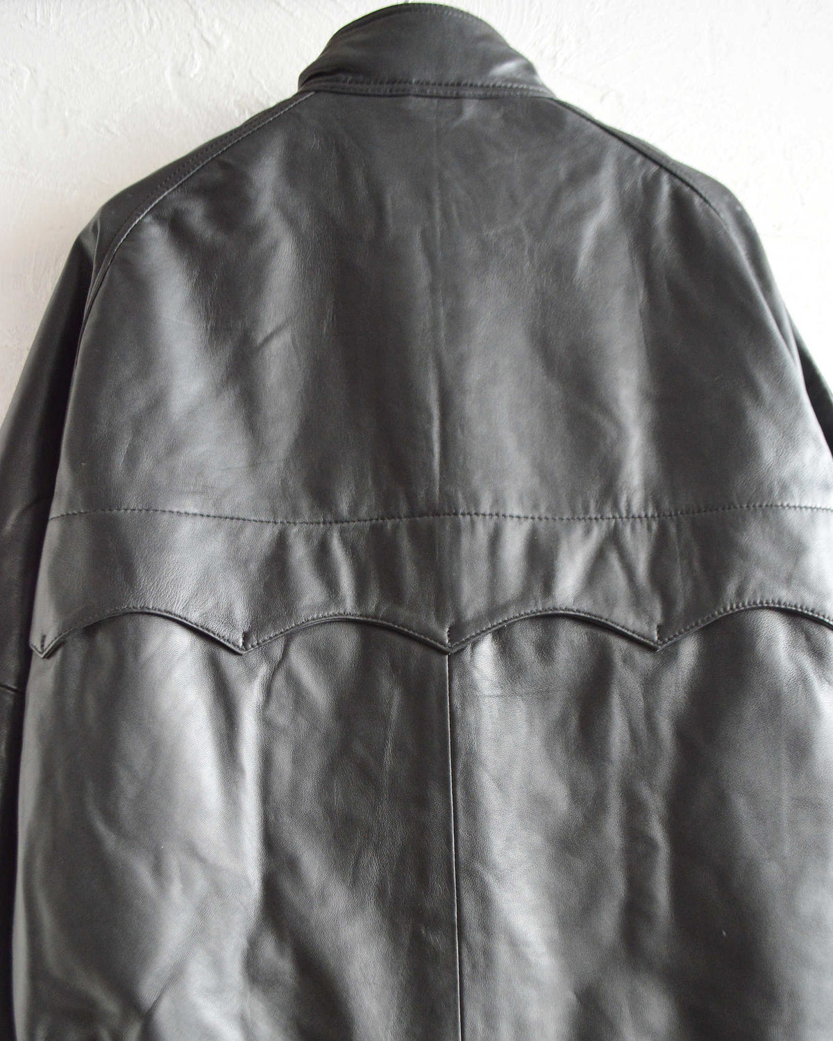 Nasngwam. ナスングワム / ATTRACT LEATHER JACKET アトラクトレザージャケット Ssize (BLACK ブラック)