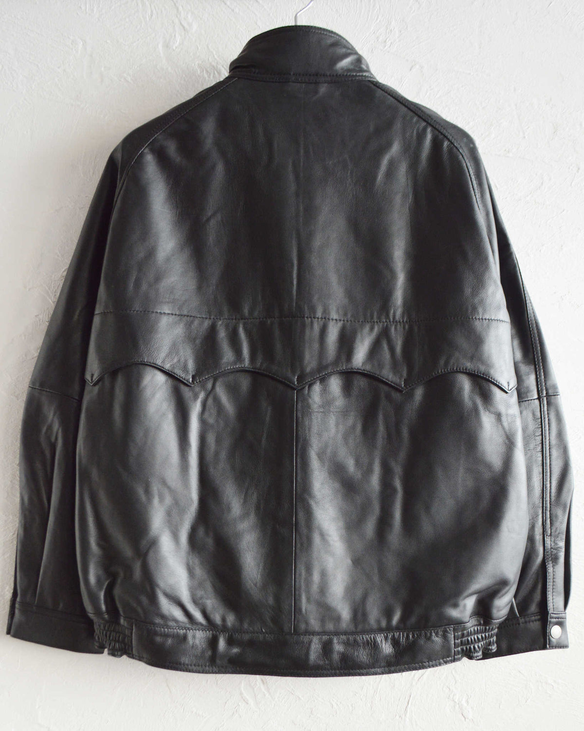 Nasngwam. ナスングワム / ATTRACT LEATHER JACKET アトラクトレザージャケット Ssize (BLACK ブラック)