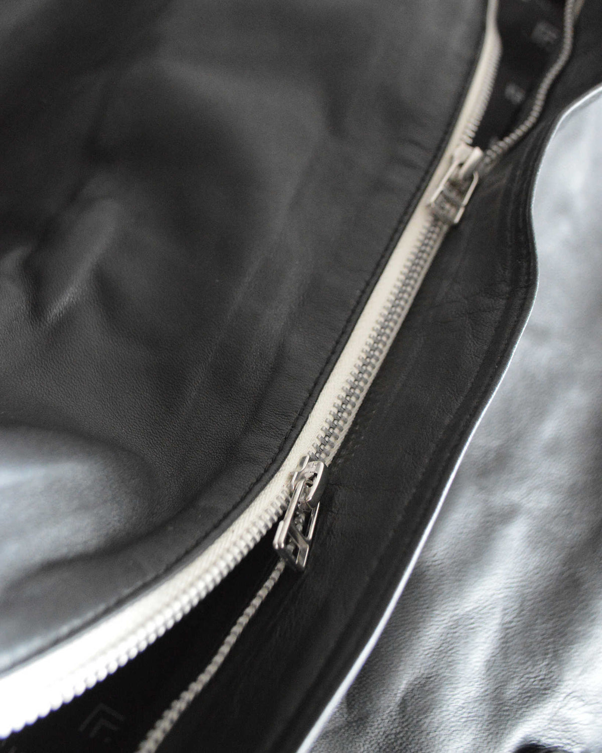 Nasngwam. ナスングワム / ATTRACT LEATHER JACKET アトラクトレザージャケット Ssize (BLACK ブラック)