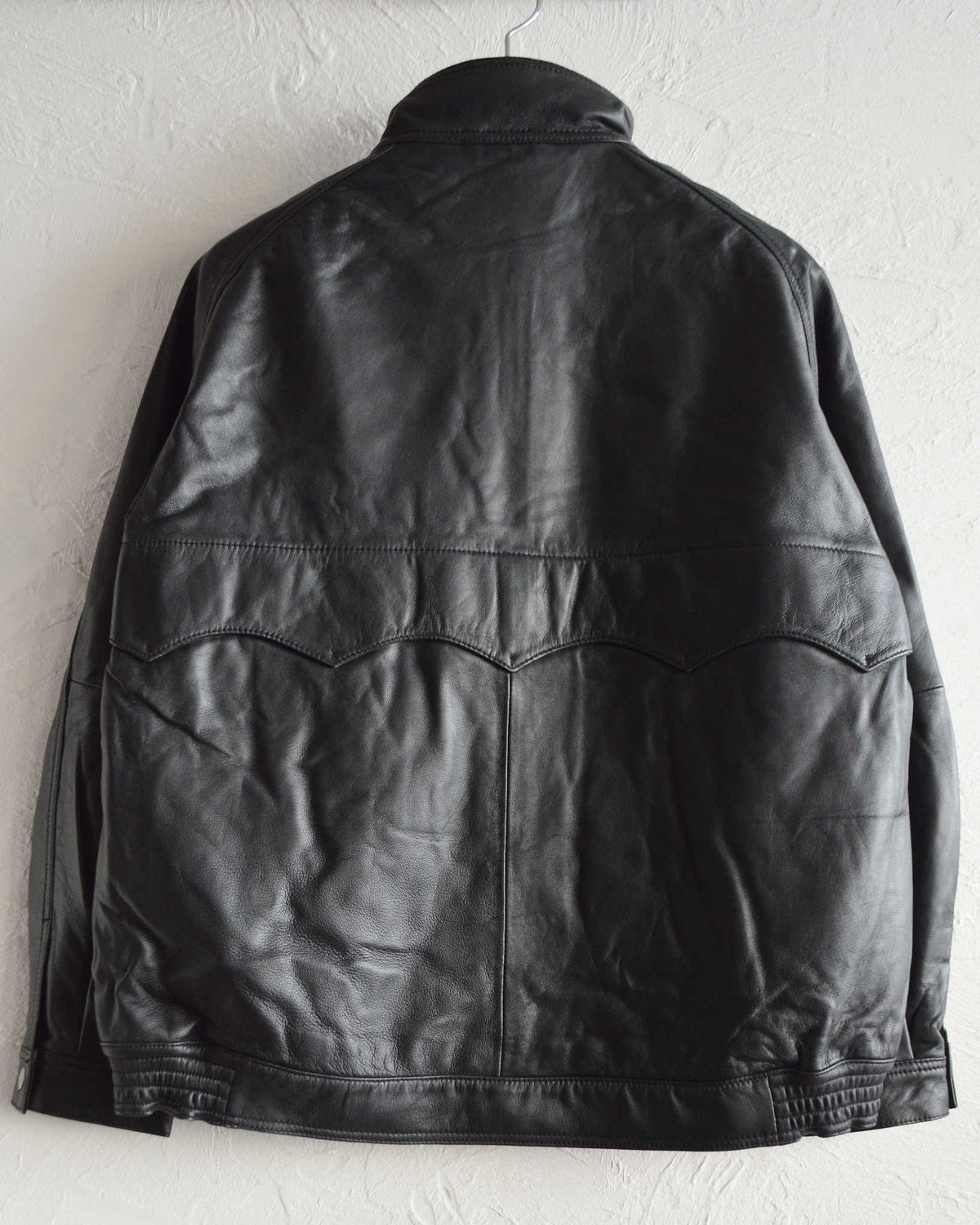 Nasngwam. ナスングワム / ATTRACT LEATHER JACKET アトラクトレザージャケット Ssize (BLACK ブラック)
