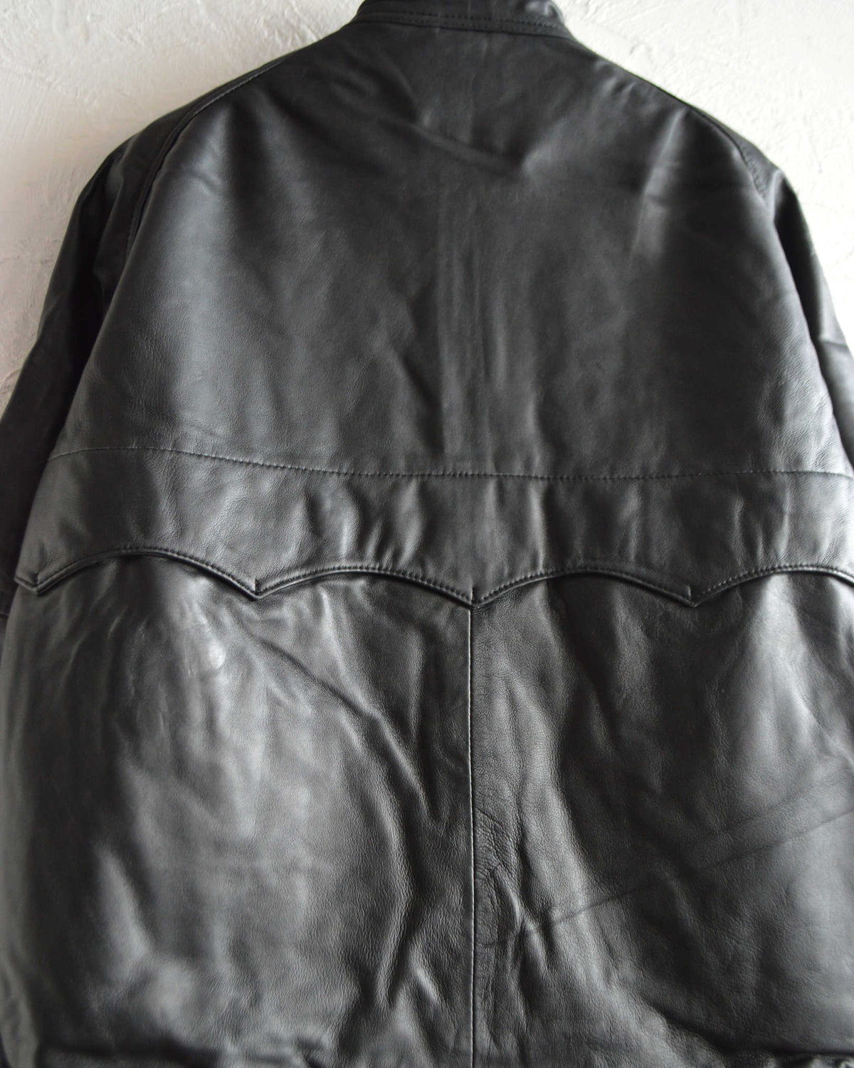 Nasngwam. ナスングワム / ATTRACT LEATHER JACKET アトラクトレザージャケット Msize (BLACK ブラック)