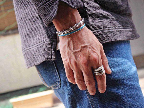 Navajo Bangle(JAMES MANYGOATS ジェームズ・メニゴート) / Indian jewelry