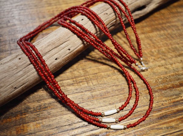 TERRACED NECKLACE 【RED】 / Nasngwam. ナスングワム