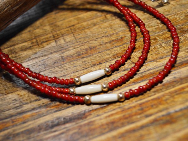 TERRACED NECKLACE 【RED】 / Nasngwam. ナスングワム