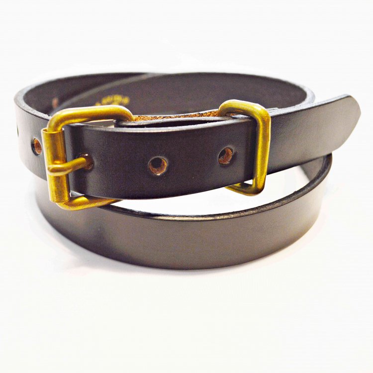 saranam サラナン / LEATHER BELT レザーベルト (UK BRIDLE BLACK ブラック)