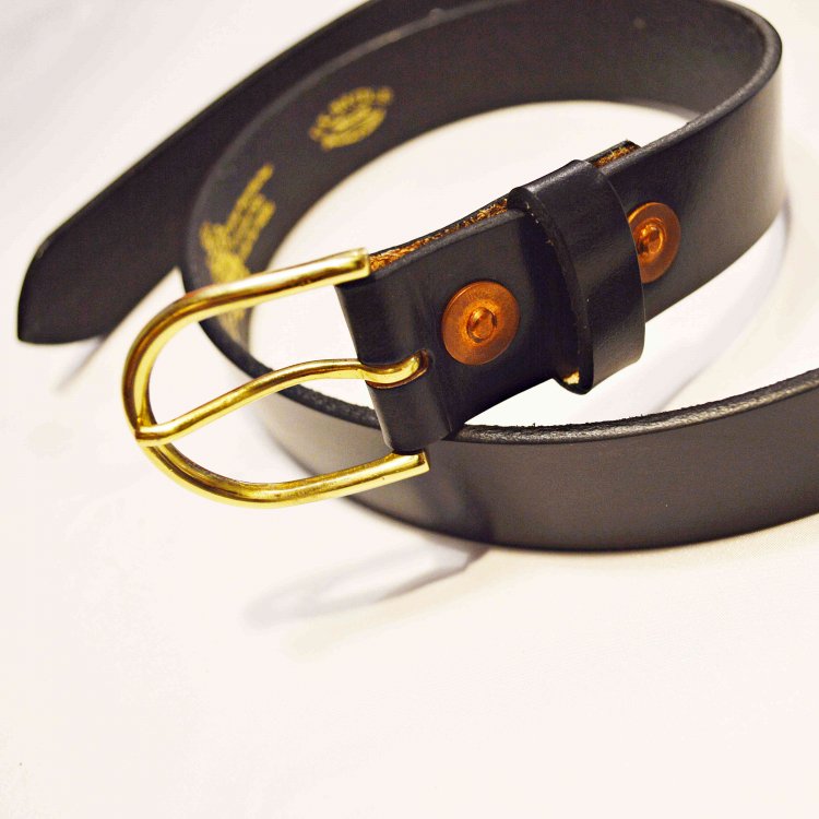 saranam サラナン / RIVET ARCH BELT リベットアーチベルト (UK BRIDLE BLACK ブラック)