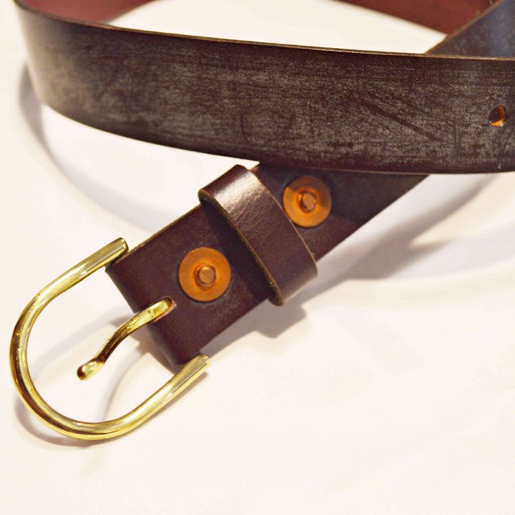 saranam サラナン / RIVET ARCH BELT リベットアーチベルト (UK BRIDLE WINE　ワイン)