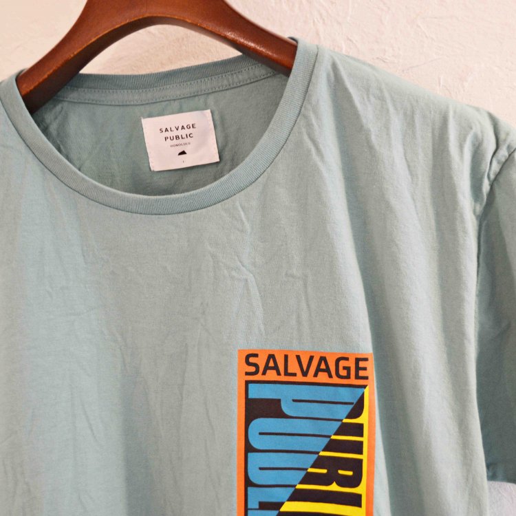 SALVAGE PUBLIC サルベージパブリック / CUT BACK Tシャツ (EMERALD エメラルド)