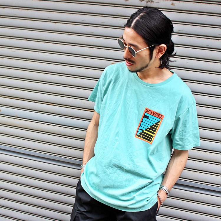 SALVAGE PUBLIC サルベージパブリック / CUT BACK Tシャツ (EMERALD エメラルド)
