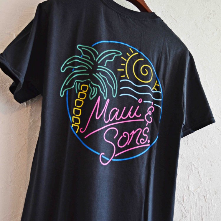 MAUI and Sons マウイ&サンズ / SS Tee Tシャツ (BLACK ブラック)