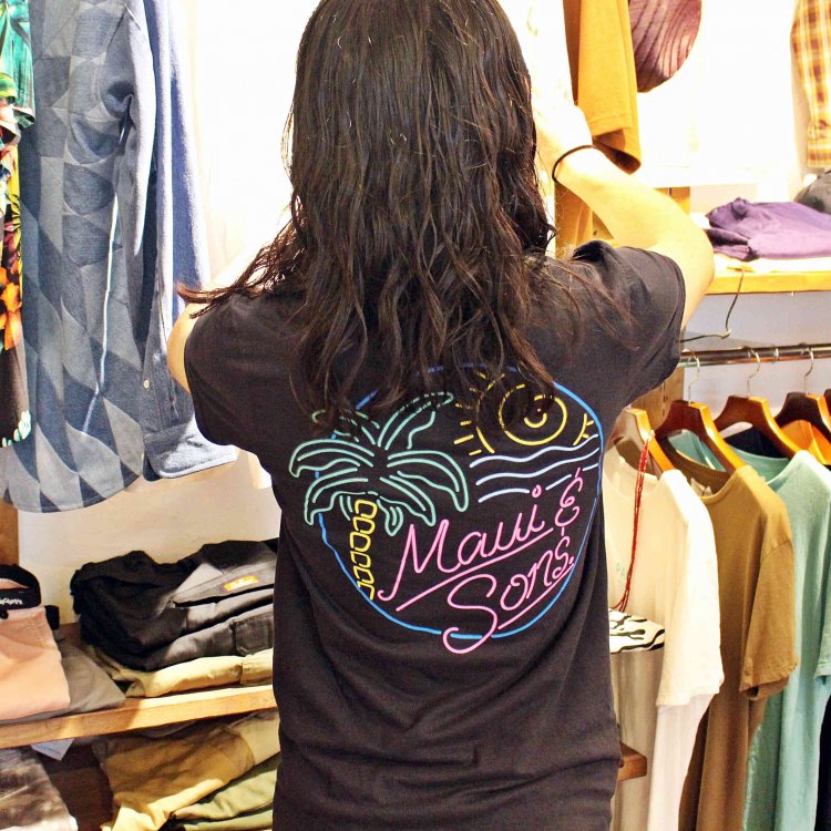 MAUI and Sons マウイ&サンズ / SS Tee Tシャツ (BLACK ブラック)