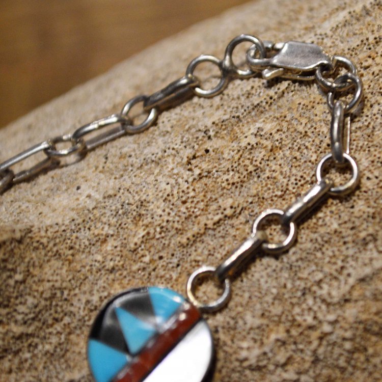 indian jewelry インディアンジュエリー / ZUNI BRACELET チェーンブレスレット (Tyrone Martinez タイロン マルティネス)