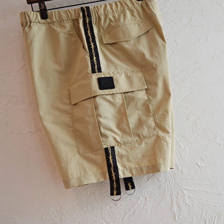 LAST CHANCE ラストチャンス / Wire Tape w/D-Ring Cargo Shorts ワイヤーテープディーリングカーゴショーツ (BEIGE ベージュ)