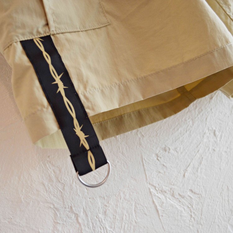 LAST CHANCE ラストチャンス / Wire Tape w/D-Ring Cargo Shorts ワイヤーテープディーリングカーゴショーツ (BEIGE ベージュ)
