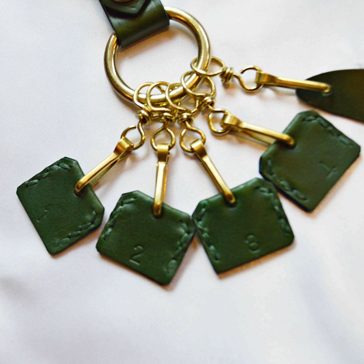 saranam サラナン / KEY HOLDER キーホルダー (GREEN グリーン)