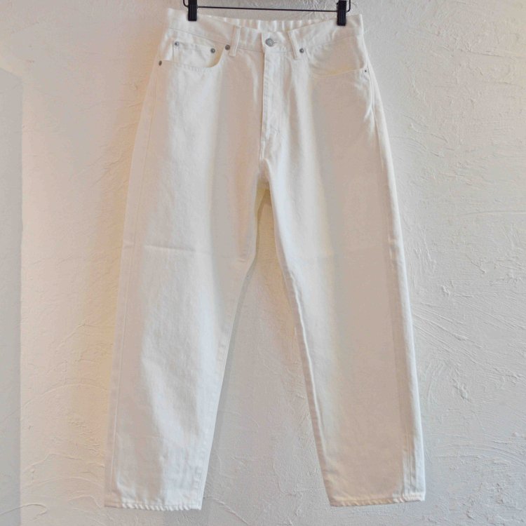 LAMOND ラモンド / SERUBITCH TAPERED DENIM セルビッチテーパードデニム (WHITE ONE WASH /  ホワイトワンウォッシュ)