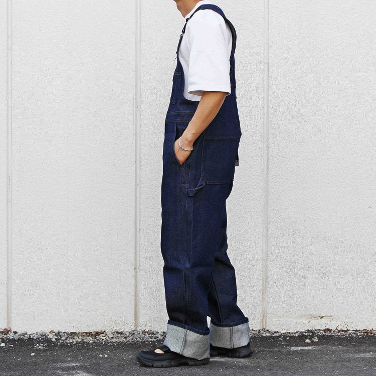 BIGBILL ビッグビル / Denim Bib Overall With Zip Front Closure オーバーオール (NAVY ネイビー)