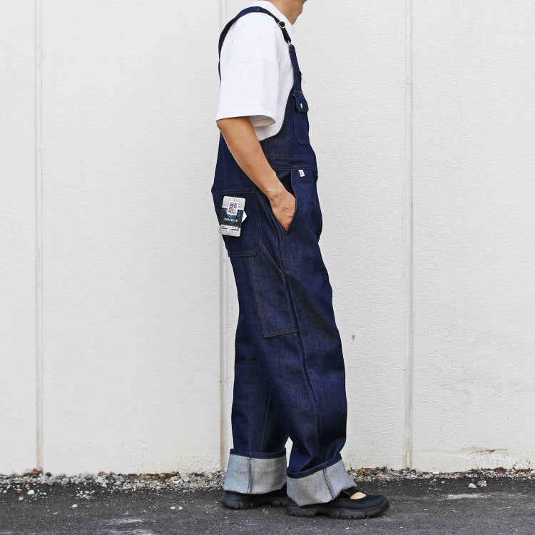 BIGBILL ビッグビル / Denim Bib Overall With Zip Front Closure オーバーオール (NAVY ネイビー)