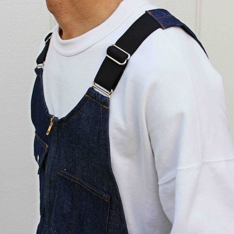 BIGBILL ビッグビル / Denim Bib Overall With Zip Front Closure オーバーオール (NAVY ネイビー)