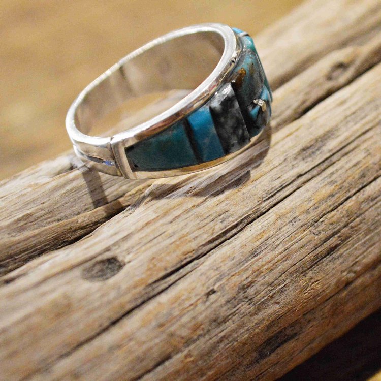 Indian jewelry インディアンジュエリー / Navajo Ring 17号 ナヴァホ族リング (Edison Yazzie エディソンヤジー)