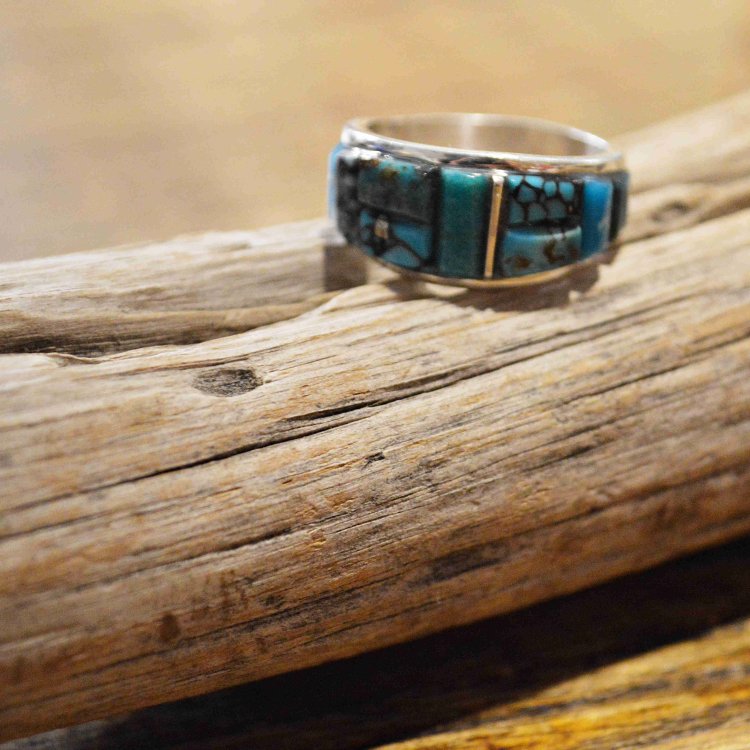 Indian jewelry インディアンジュエリー / Navajo Ring 17号 ナヴァホ族リング (Edison Yazzie エディソンヤジー)