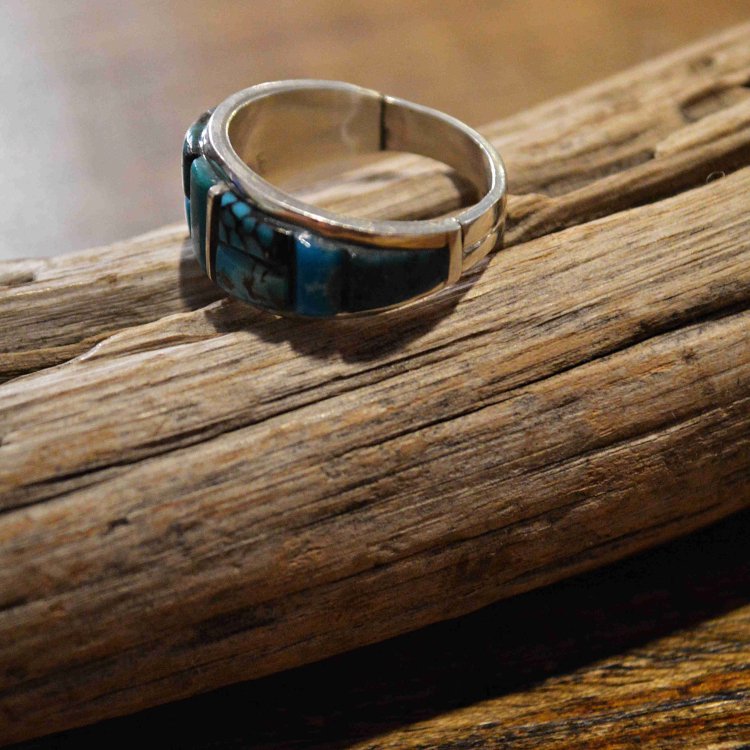 Indian jewelry インディアンジュエリー / Navajo Ring 17号 ナヴァホ族リング (Edison Yazzie エディソンヤジー)