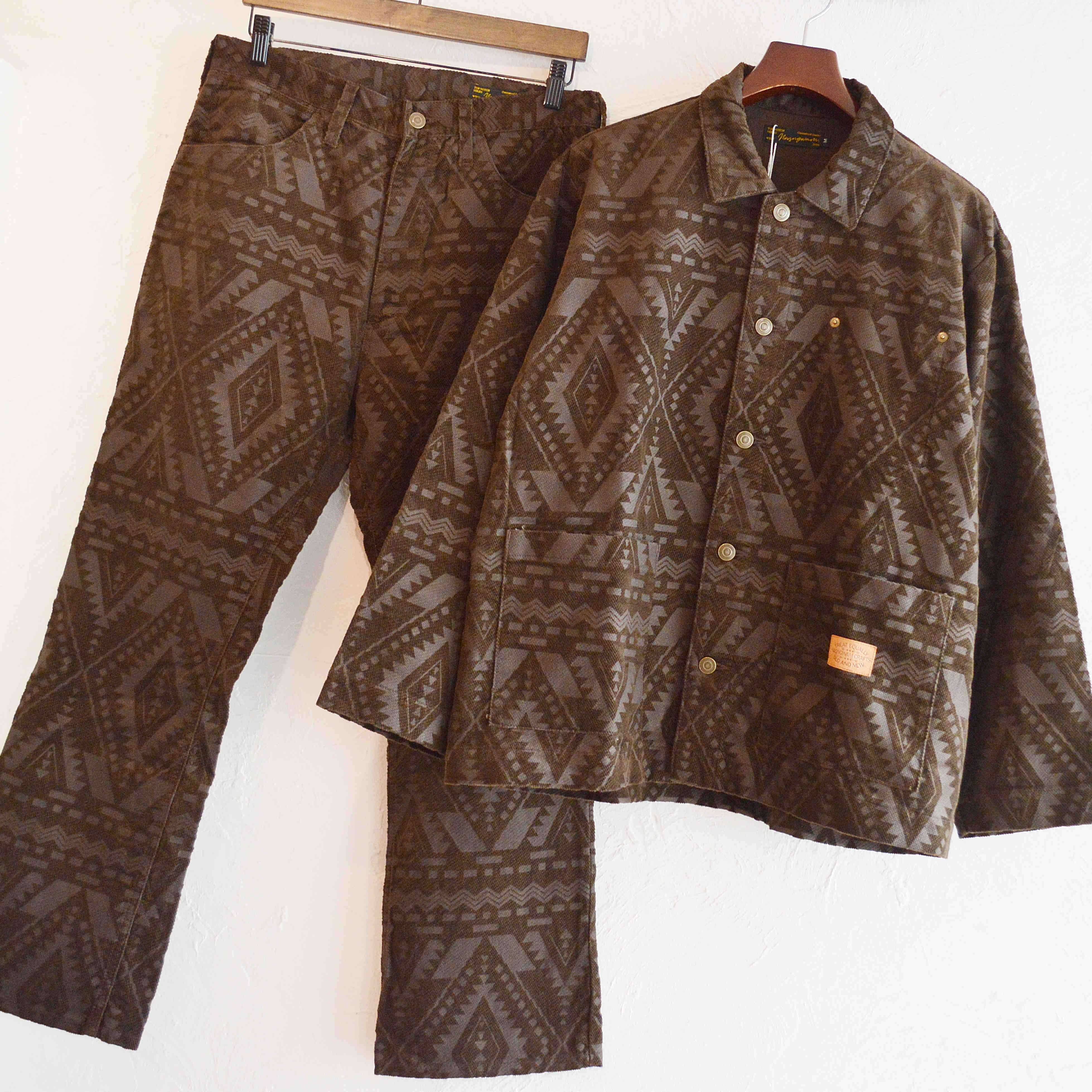 Nasngwam. ナスングワム / SOUTH FLARE PANTS サウスフレアパンツ (NATIVE BROWN ネイティブブラウン)