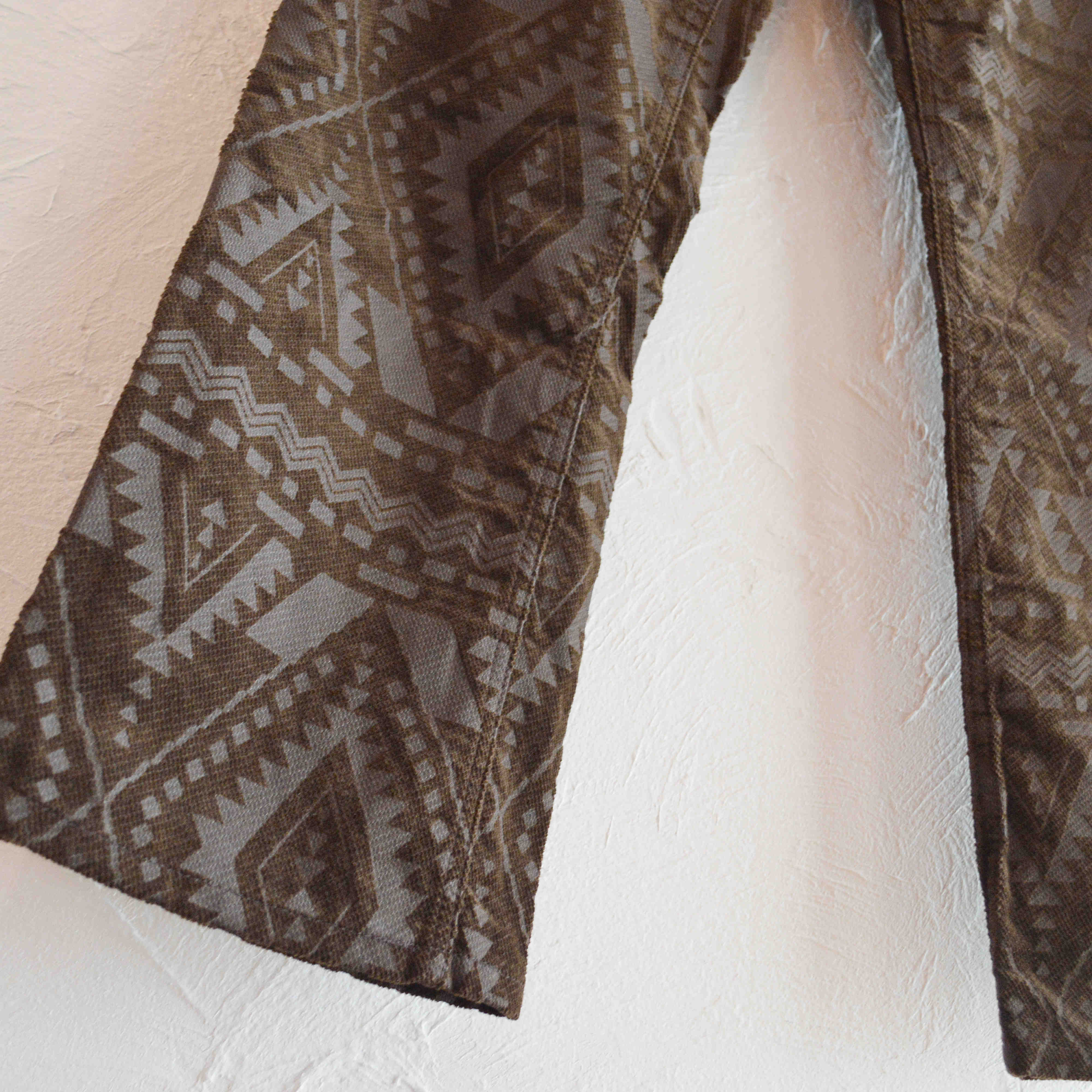 Nasngwam. ナスングワム / SOUTH FLARE PANTS サウスフレアパンツ (NATIVE BROWN ネイティブブラウン)