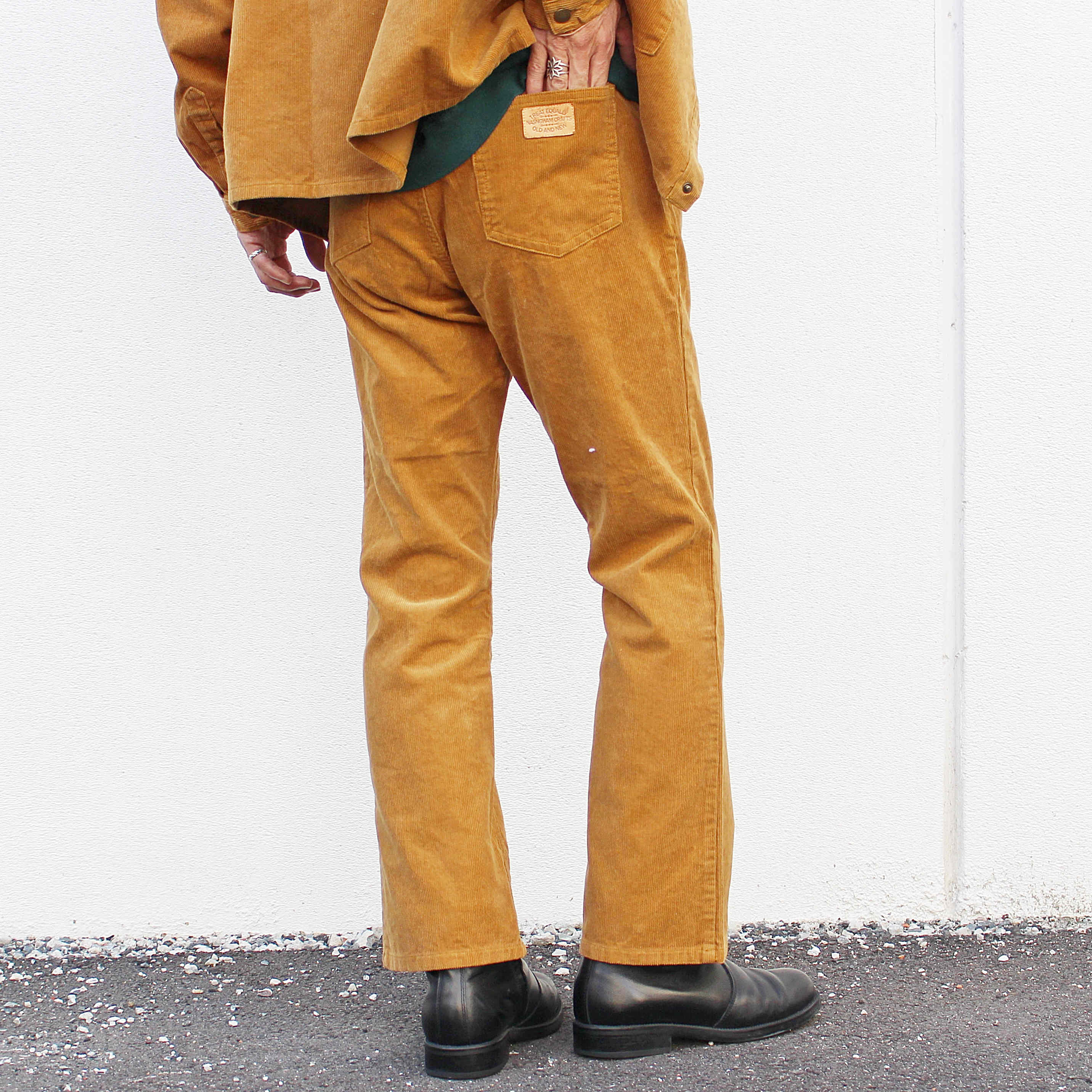Nasngwam. ナスングワム / SOUTH FLARE PANTS サウスフレアパンツ (GOLD ゴールド)