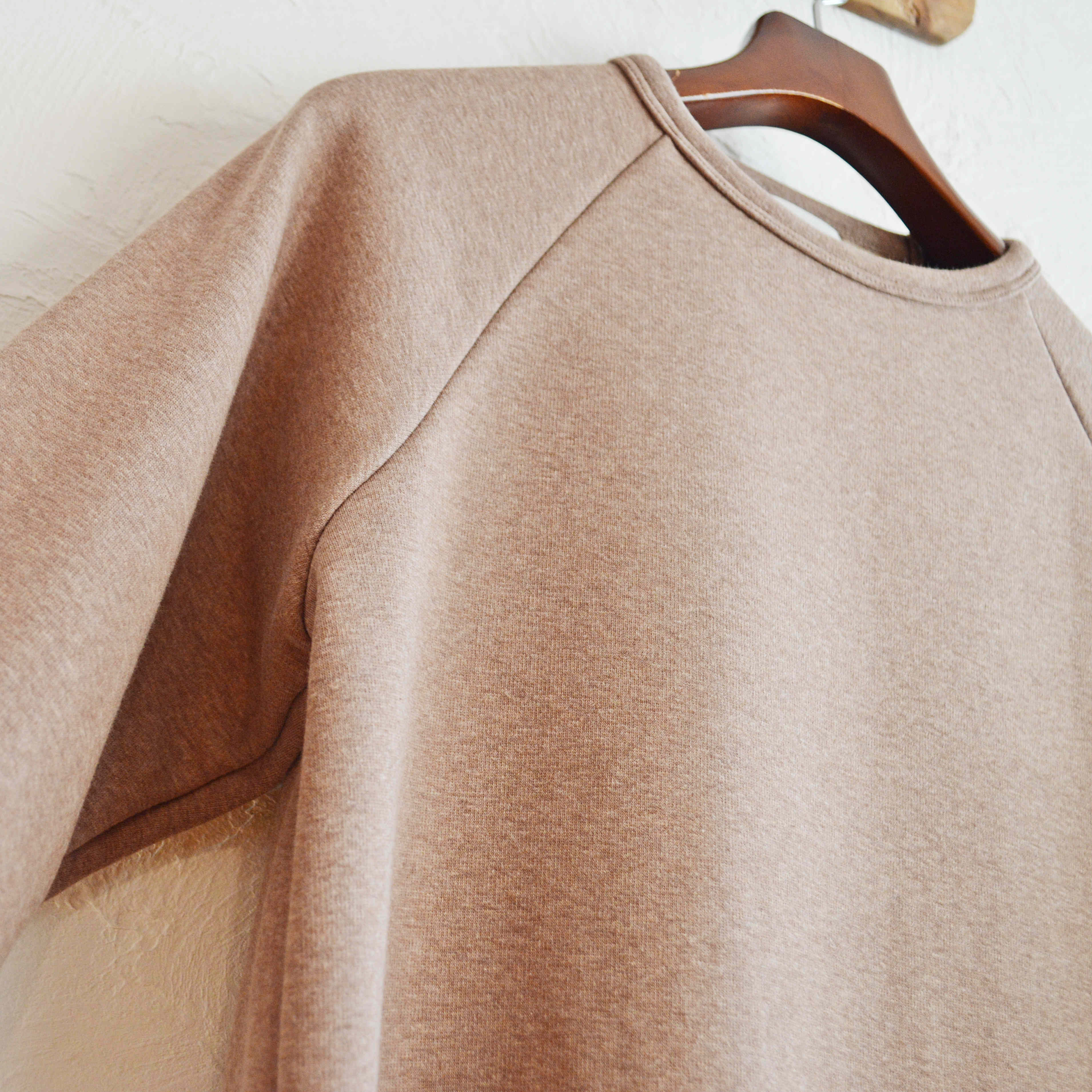 SPINNER BAIT スピナーベイト / BOMBER HEAT RAGLAN CREW ボンバーヒートラグランクルーネック (BEIGE杢 ベージュモク)