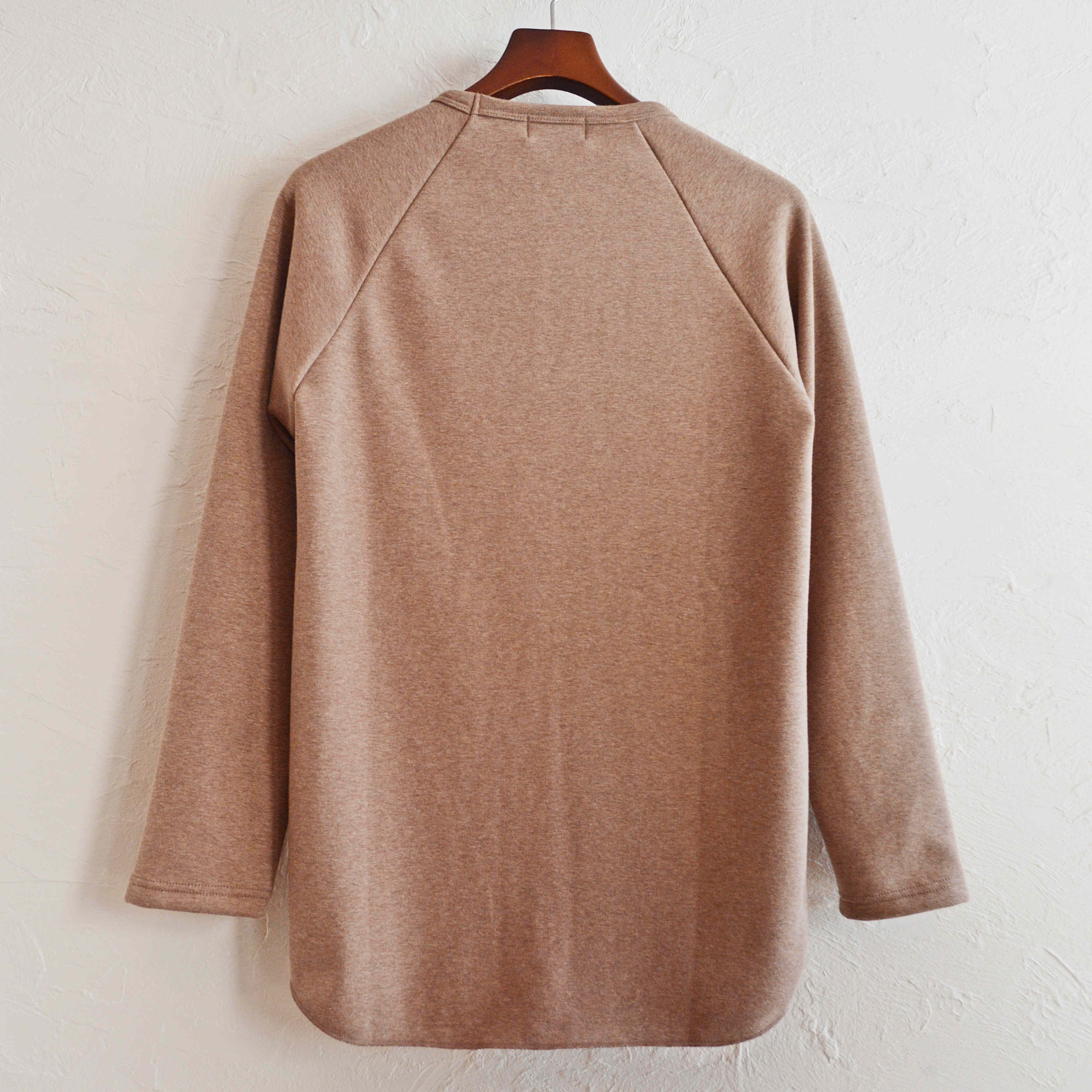 SPINNER BAIT スピナーベイト / BOMBER HEAT RAGLAN CREW ボンバーヒートラグランクルーネック (BEIGE杢 ベージュモク)