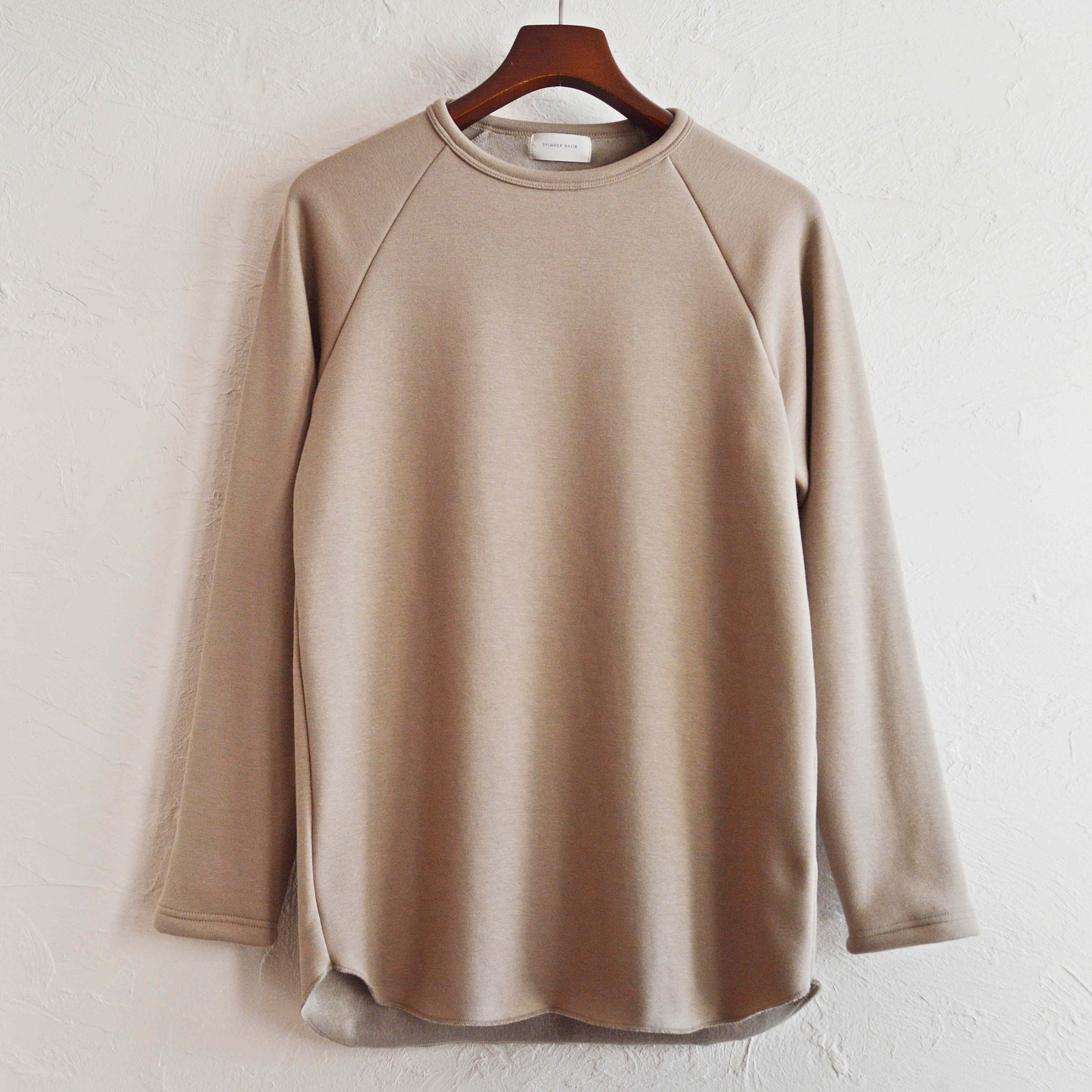SPINNER BAIT スピナーベイト / BOMBER HEAT RAGLAN CREW ボンバーヒートラグランクルーネック (KHAKI カーキ)