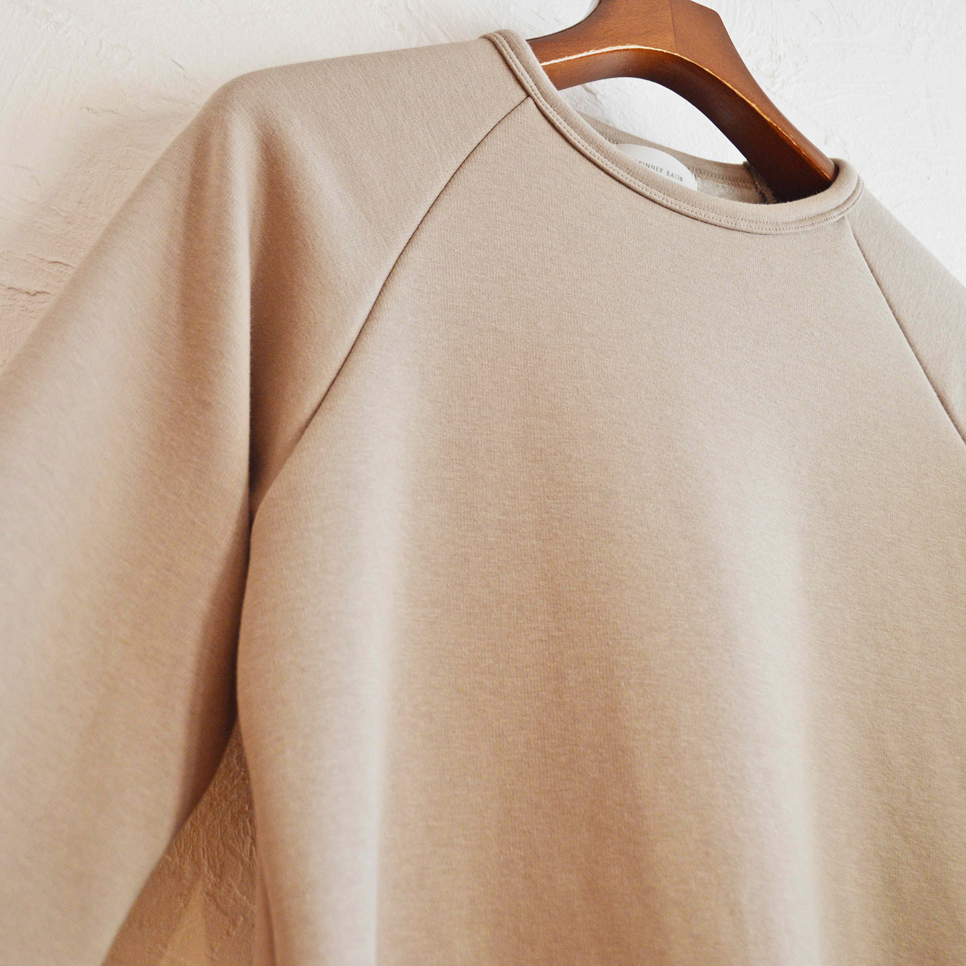 SPINNER BAIT スピナーベイト / BOMBER HEAT RAGLAN CREW ボンバーヒートラグランクルーネック (KHAKI カーキ)