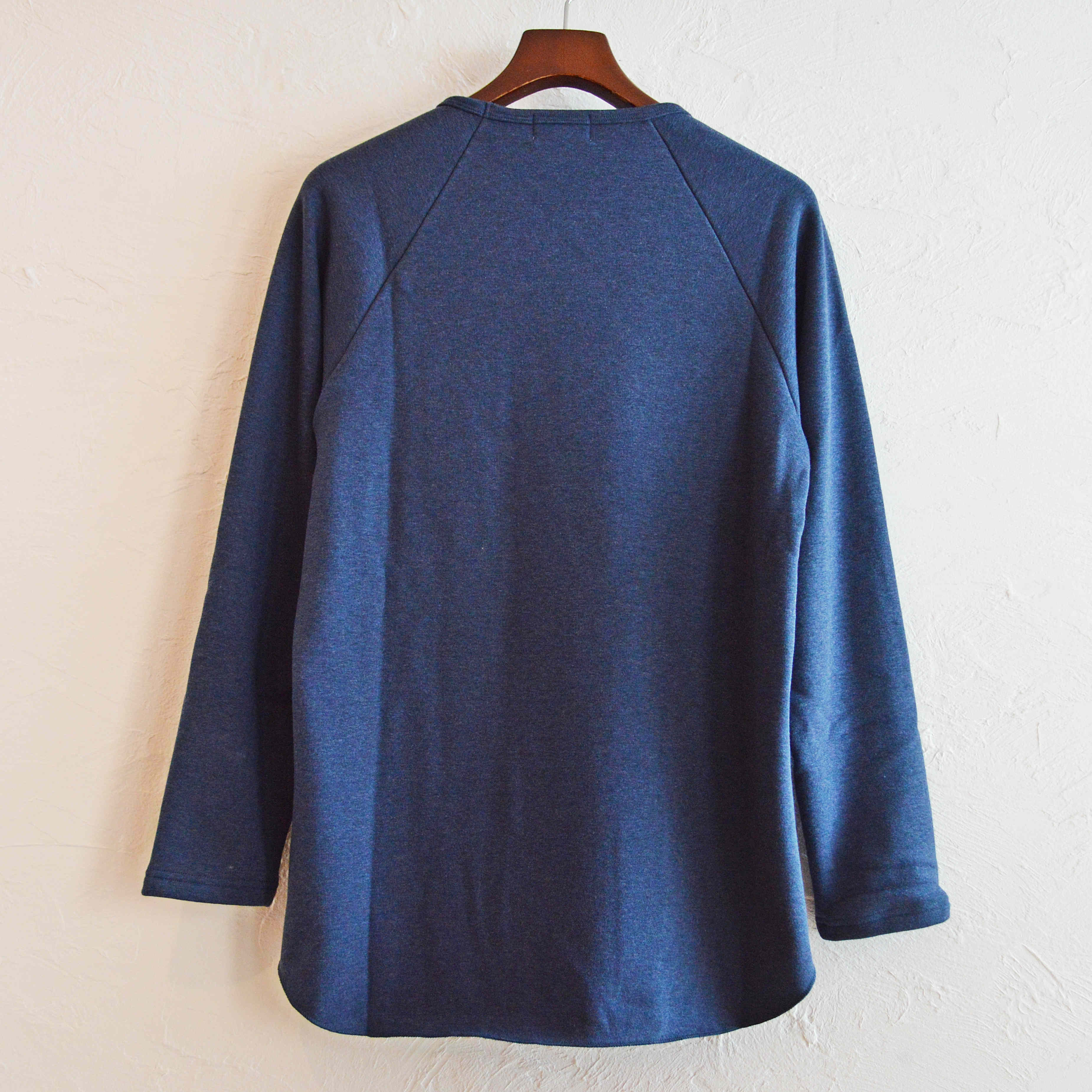 SPINNER BAIT スピナーベイト / BOMBER HEAT RAGLAN CREW ボンバーヒートラグランクルーネック (NAVYBLUE ネイビーブルー）