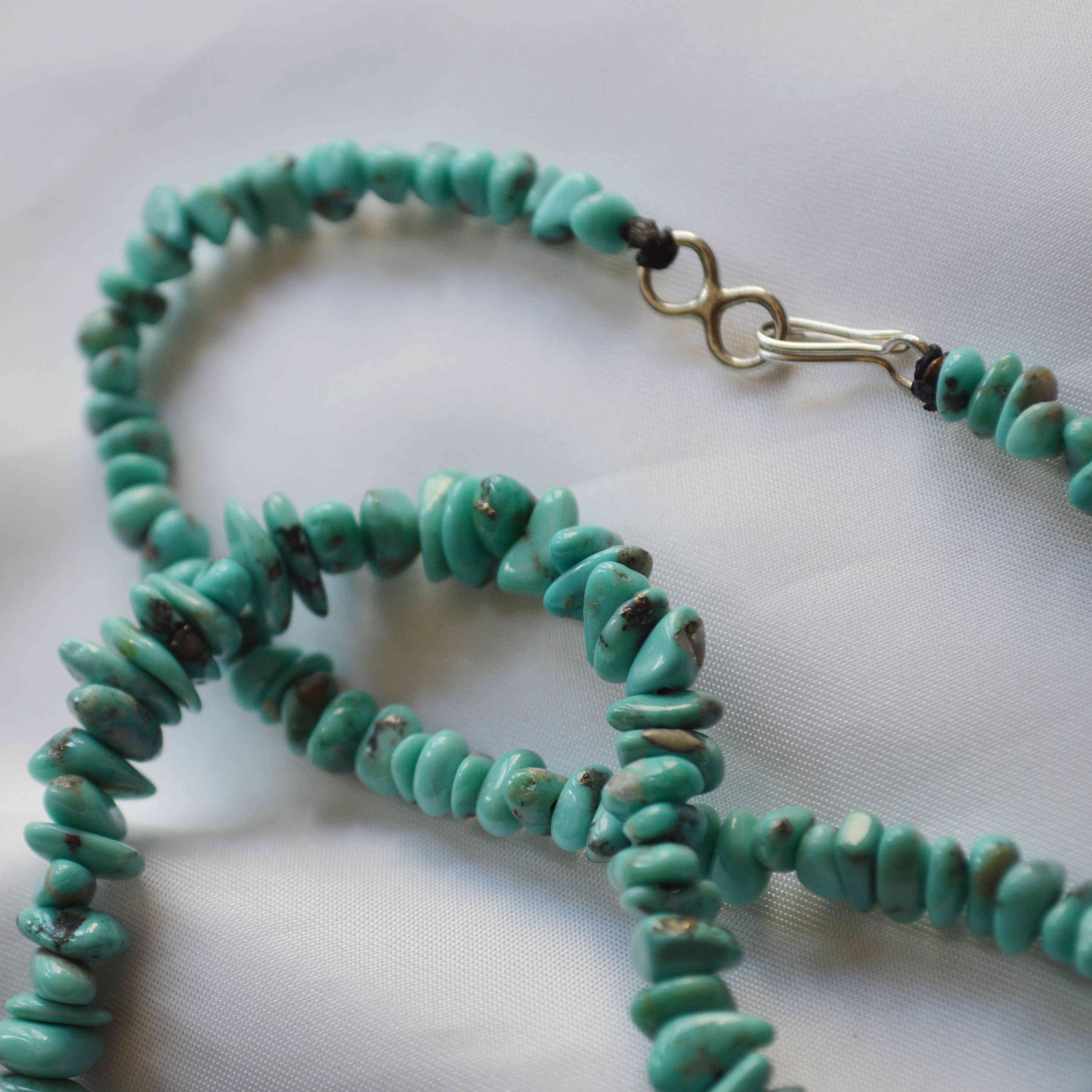 Indian jewelry インディアンジュエリー / Navajo Nugget Necklace ナヴァホナゲットネックレス (Sonoran Gold Turquoise ソロナンゴールド)